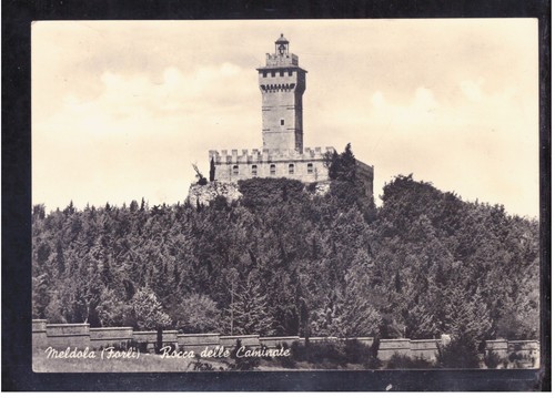 Cartolina meldola rocca - meldola, delle