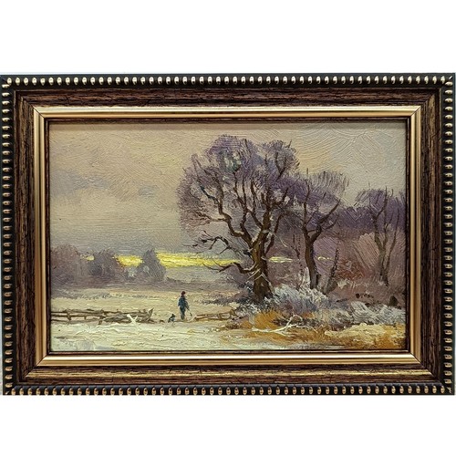 Paesaggio invernale dipinto