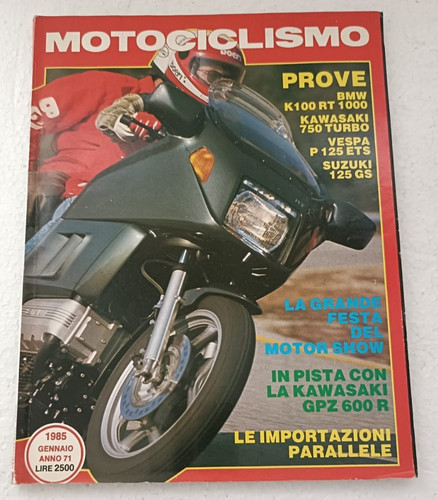 Motociclismo 1985 bmw k - 1,
