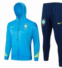 Tuta Brasile Con Cappuccio Nike Azzurra Limited Edition Size S