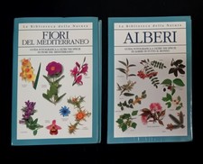 Lotto 2 libri "ALBERI" e "FIORI DEL MEDITERRANEO" La Biblioteca della Natura 