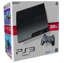 Sony PlayStation 3 Slim 320GB Console di Gioco Nero Carbone - Confezione Originale