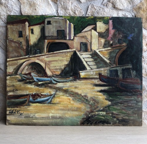 Quadro barche riposo - quadro, a