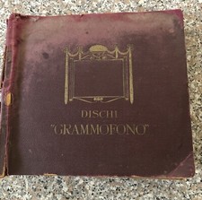 78 GIRI ALBUM RACCOGLITORE 12 DISCHI MONOFACCIA canta CARUSO e altri Vedi Foto