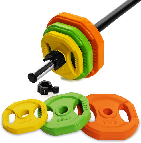 Set pompa cardio piastre pesi - pompa, cardio,
