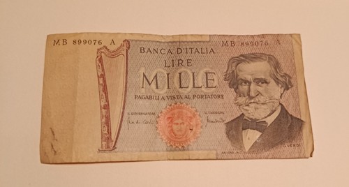Banconota mille 1000 lire - banconota,