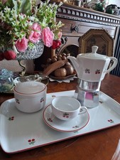 6 Tazzine Caffè Con Zuccheriera E Vassoio, La Moka Richard Ginori Vintage