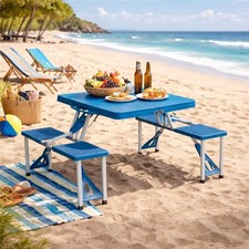 SET TAVOLO PIEGHEVOLE CON 4