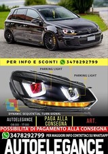Fari Demon Eye con 2 lampadine LED D2S per Volkswagen Golf 6 / MK6 2010-2014
