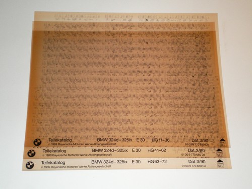 Microfiche catalogo ricambi - catalogo,