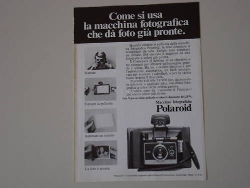Advertising pubblicità 1970 - advertising,