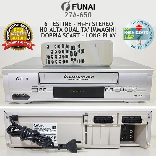 Videoregistratore vhs funai - videoregistratore,