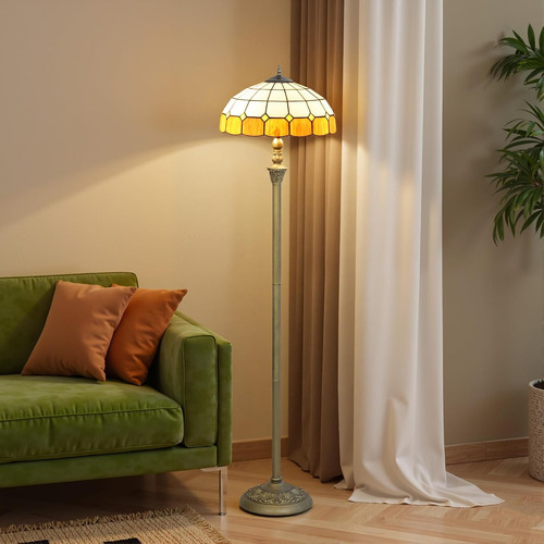 Lampada terra stile tiffany - da,