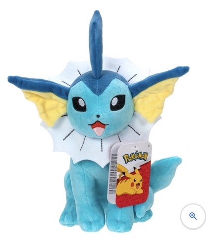 Peluche pokémon vaporeon - pokémon,
