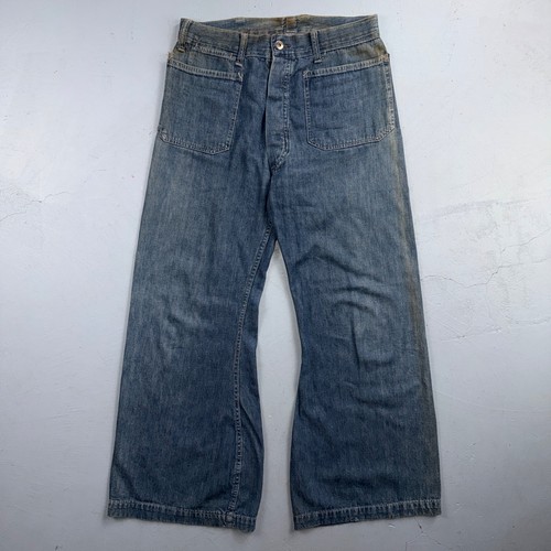 Pantaloni denim scamosciati