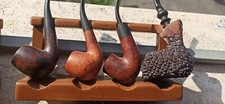 set di 8 pipe STUART di Cesare Barontini con portapipe