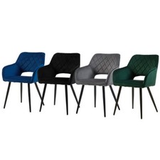 Coppia Sedie Pranzo Velluto