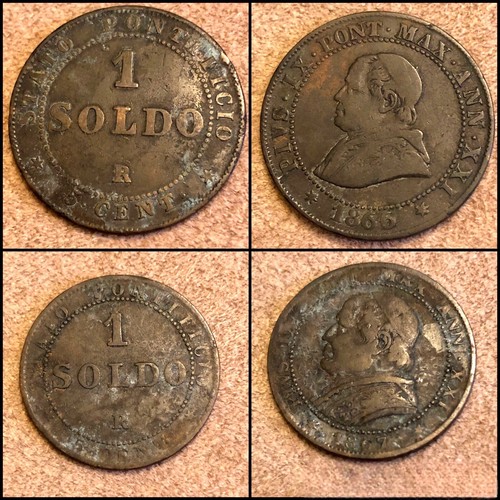 Moneta soldo 1866 - 2x, 1866+