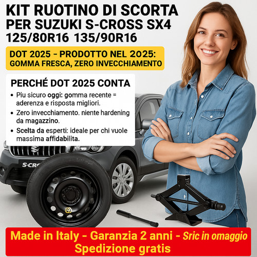 Kit ruotino scorta per - ruotino,