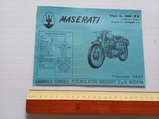 MASERATI 160 T4 Turismo Lusso anni 50 depliant italiano originale