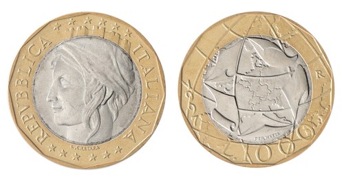 Italy 1000 lire 1997 - italy, 1997,