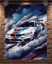 grande bandiera 150 cm bandiera banner BMW auto M3 motivo auto sportiva