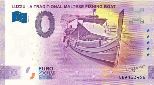 Billet souvenir 2023 malte - billet,