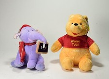2 Peluche Disney originali "Winnie the Pooh" 27cm+"Lumpy"elefantino soft toy-0UD