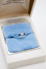 Anello in oro bianco 14 kt con