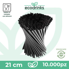 10.000 Cannucce Plastica nere