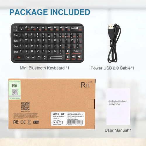 Rii 518bt tastiera bluetooth - 518bt,