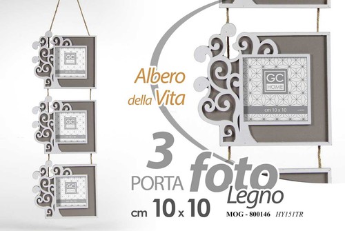 Portafoto multiplo parete