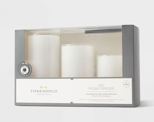 3pz candele led senza - candele, fiamma
