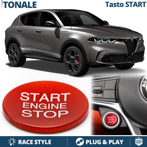 Tasto start stop - start, rosso