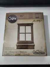 Fustella sizzix 13.97 x 15.24 x 1.59 cm finestra legno cod 658780