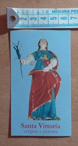 Santino santa vittoria vergine - santino,