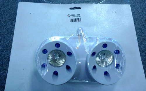 Maschera bianca con faro - maschera,