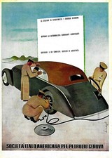 1930 * Pubblicità Originale "SIAP Società Italo-Americana pel Petrolio - BERNAZZ