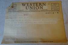 1942 Telegram - Stewart Killed