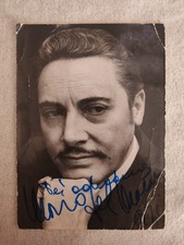 Fotografia 10x14 autografo Mario Del Monaco 1971 Tenore Lirica