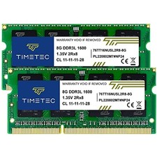 16GB KIT(2x8GB) DDR3L / DDR3 1600 MHz (DDR3L 1600) PC3L 12800 / PC3-12800 Non