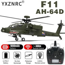 YXZNRC F11 AH-64D Apache elicottero radiocomandato giroscopio 6 assi 2.4G 6CH brushless flybarless