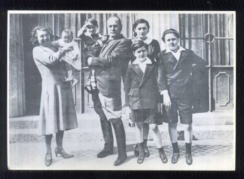 Benito mussolini cartolina - mussolini,