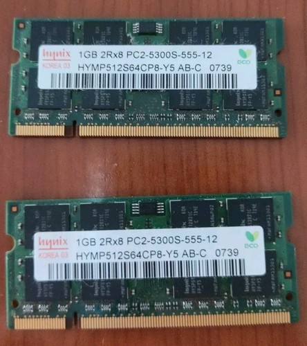 Scheda ram 1gb ddr2 667mhz - 2x,