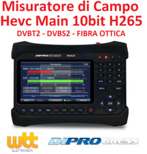 DPMAX10 MISURATORE CAMPO dCSS H265 HEVC HD DVB-S/S2 DVB-T/T2 M-345