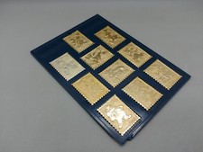 serie francobolli dorati Topolino walt disney con raccoglitore