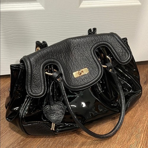 Moschino black satchel with - black,