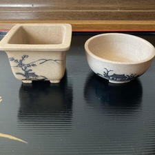 Set di 2 mini vasi per bonsai