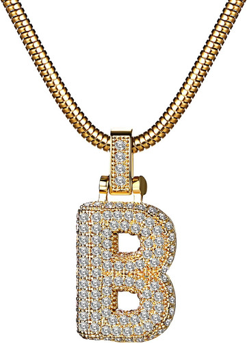 Collana alfabeto lettera - alfabeto, b