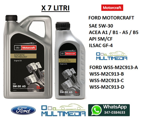 Litri olio motore - 7, lt